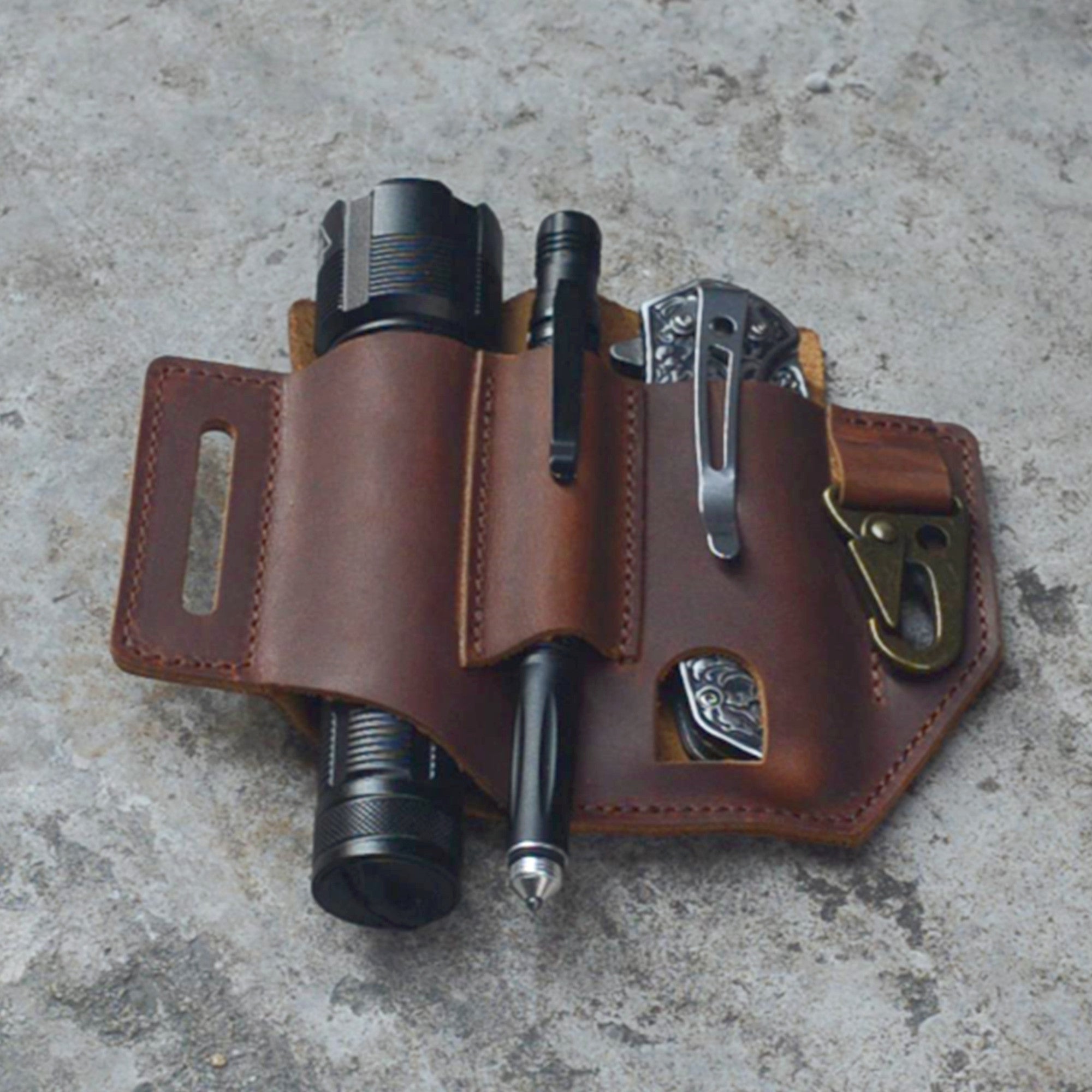 Genuine Leather Multitool Belt Sheath  Zero Tolerance ZT  0556 0350  0350TS 0545 0450CF 0450 Holder, Keychain Clip, Knives Sheath Holster