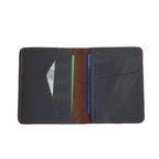 personalized Minimalist Bifold Wallet, Men's Minimalist Card Holder Distressed Leather Wallet  |  Bifold Leather Wallet