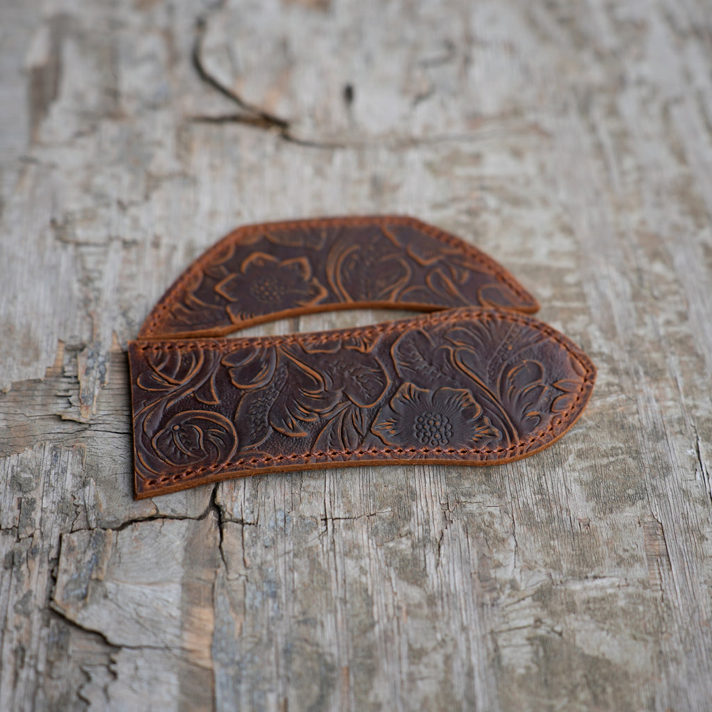 leather pot holder SET of 2  leather skillet handle cover case for Lodge cast   Iron Leather Handle  Cover Skillet Handle Cover