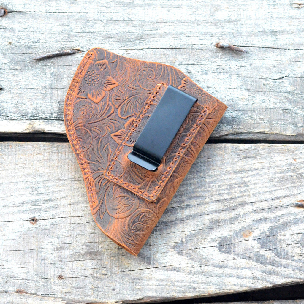 Leather IWB Holster,Springfield Armory 911 380  Fits Most J Frame Revolvers - Taurus 50 85 / 38 Special Type Holsters Guns