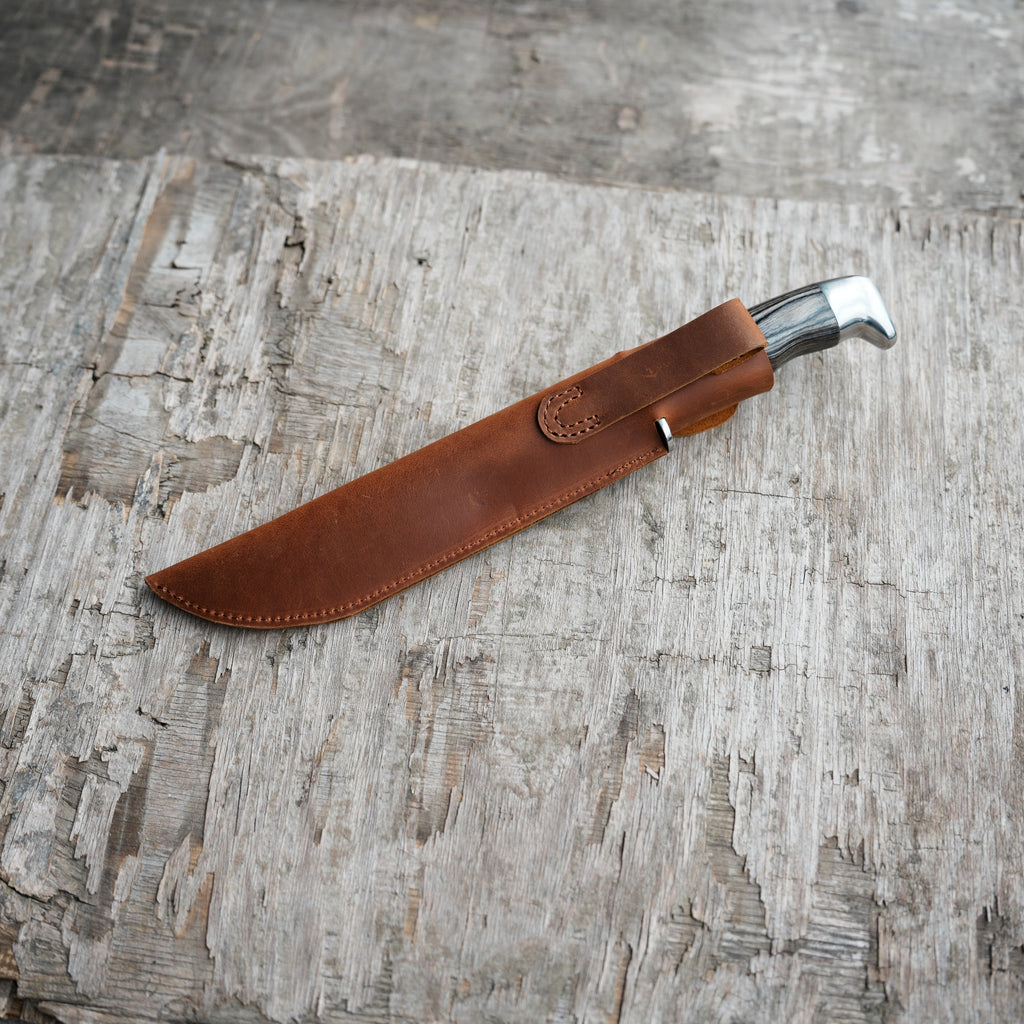 Leather Knife Sheath for Buck 120 Knife , Straight Knife Holster Knife Blade Cover Belt leather Sheath for buck 120 7.375  Fixed Blade Knife