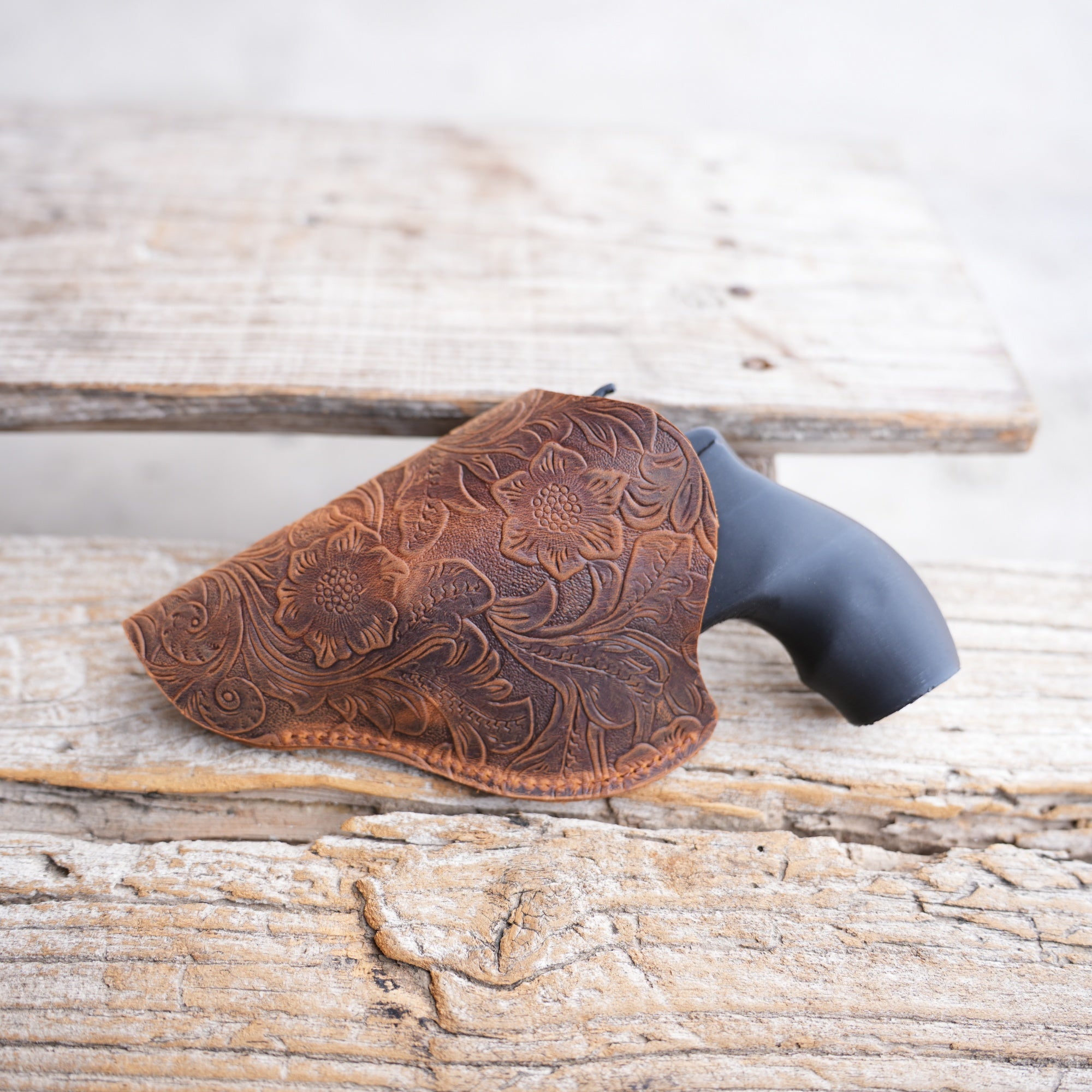 IWB Leather Holster for Most 38 Special & J Frame Revolvers for Taurus 327/380/856/85, S W 637 442 640 642, Ruger LCR SP101 Fit 2" - 2.25"