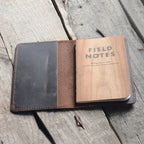 Distressed Genuine Leather Travel Journal Field Notes Cover Notebooks for 3.5 x 5.5 Notebook Moleskine Cahie Vintage Refillable Notepad - JJNUSA®