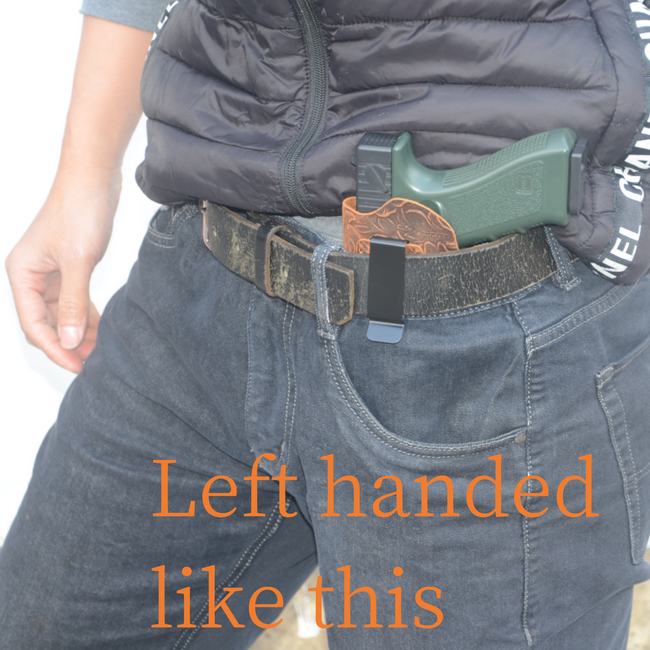 Genuine Leather Gun Holster Handmade Hunting IWB Holster Bag ,  PSA Dagger Ruger Rxm   Pocket Holster  AREX Defense Delta Gen.2 M Main Image