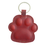 Dog Paw Leather KeyChain Gift Women Men  Key Ring Holder   Leather Belt Keychain , Heavy Duty Clip Key Rings Puppy Doggie Lover key chains