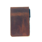 Personalized Genuine Leather Notebook Cover for Rite in the Rain ,Steno Notes, Top Spiral Notebook 3  x 5  / 4  x 6  Rocketbook Mini Green 2