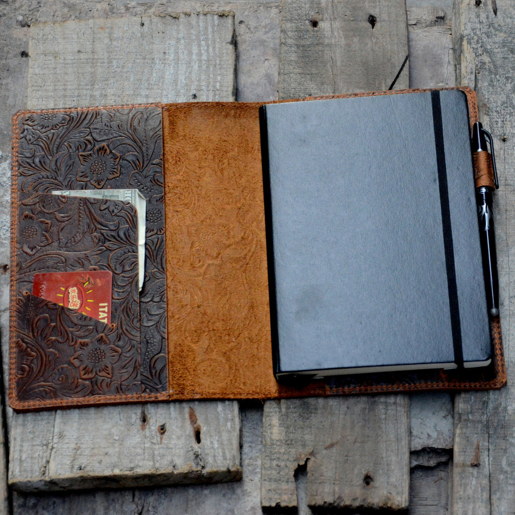 Genuine Leather Journal Notebook Cover Moleskine Classic  Hard Cover Large 5  x 8.25  A5, XL XXL Cahier Refillable Writing Diary