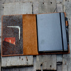 Genuine Leather Journal Notebook Cover Moleskine Classic  Hard Cover Large 5  x 8.25  A5, XL XXL Cahier Refillable Writing Diary