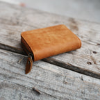 personalized Bifold Wallet, Men's Leather wallet  Card Holder Distressed Leather Wallet  zipper clutch, travel wallet, Leather zipper wallet