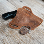 Genuine Leather Gun Holster Belt Owb For Ruger LCR SP101/S&W 642 442 43C/ Model 60 637 638/M P340/Taurus 50 85 856 605 .38 Special Revolvers