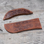 leather pot holder SET of 2  leather skillet handle cover case for Lodge cast   Iron Leather Handle  Cover Skillet Handle Cover