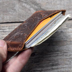 business card Leather Card Holder , Men's Minimalist Card Holder Distressed Leather Pocket Walle Valentine's day gift Mother's day gift