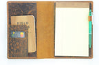 Personalized Genuine Leather  Leather Steno Pad 5 x 8  Steno Pad Cover Portfolio  for TOPS The Legal Pad Writing Pads Pocket 5x8