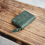 personalized Bifold Wallet, Men's Leather wallet  Card Holder Distressed Leather Wallet  zipper clutch, travel wallet, Leather zipper wallet