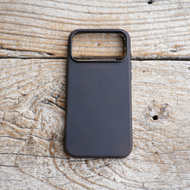 Genuine leather Magsafe Case for  iphone  17  Pro Max / 16 pro / 16  Full Grain Cowhide   leather Case , 17 air Case Full Cover dark brown Hover Image