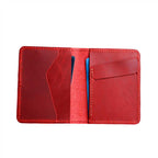 personalized Minimalist Bifold Wallet, Men's Minimalist Card Holder Distressed Leather Wallet  |  Bifold Leather Wallet