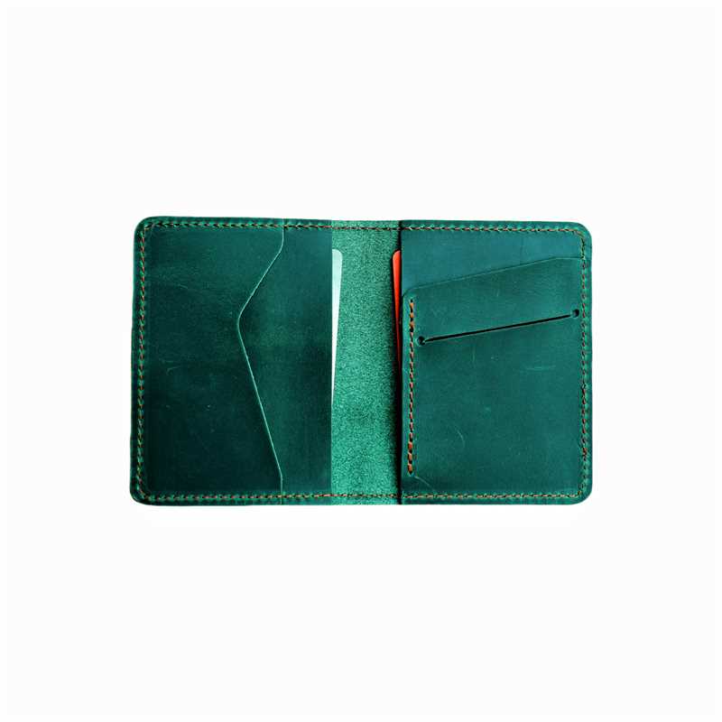 personalized Minimalist Bifold Wallet, Men's Minimalist Card Holder Distressed Leather Wallet  |  Bifold Leather Wallet