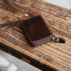 personalized Bifold Wallet, Men's Leather wallet  Card Holder Distressed Leather Wallet  zipper clutch, travel wallet, Leather zipper wallet