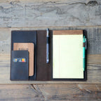 Personalized Genuine Leather  Leather Steno Pad 5 x 8  Steno Pad Cover Portfolio  for TOPS The Legal Pad Writing Pads Pocket 5x8