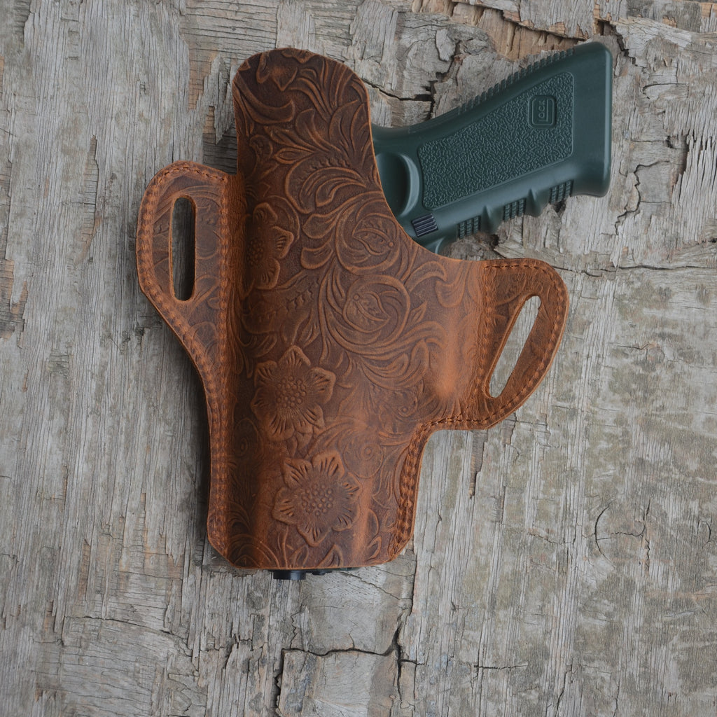 Genuine Leather Gun Holster Hunting OWB Holster ,Glock g17 g19 19x  Pocket Holster Sig Sauer P226 p320 Smith Wesson M&P 9 M2.0 9mm