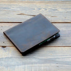 JJNUSA Leather Cover Compatible With Rite in the Rain Spiral Notebooks Distressed Genuine Leather Cover for Bound Notebook Memo Pads 3" x 5" Darkbrown