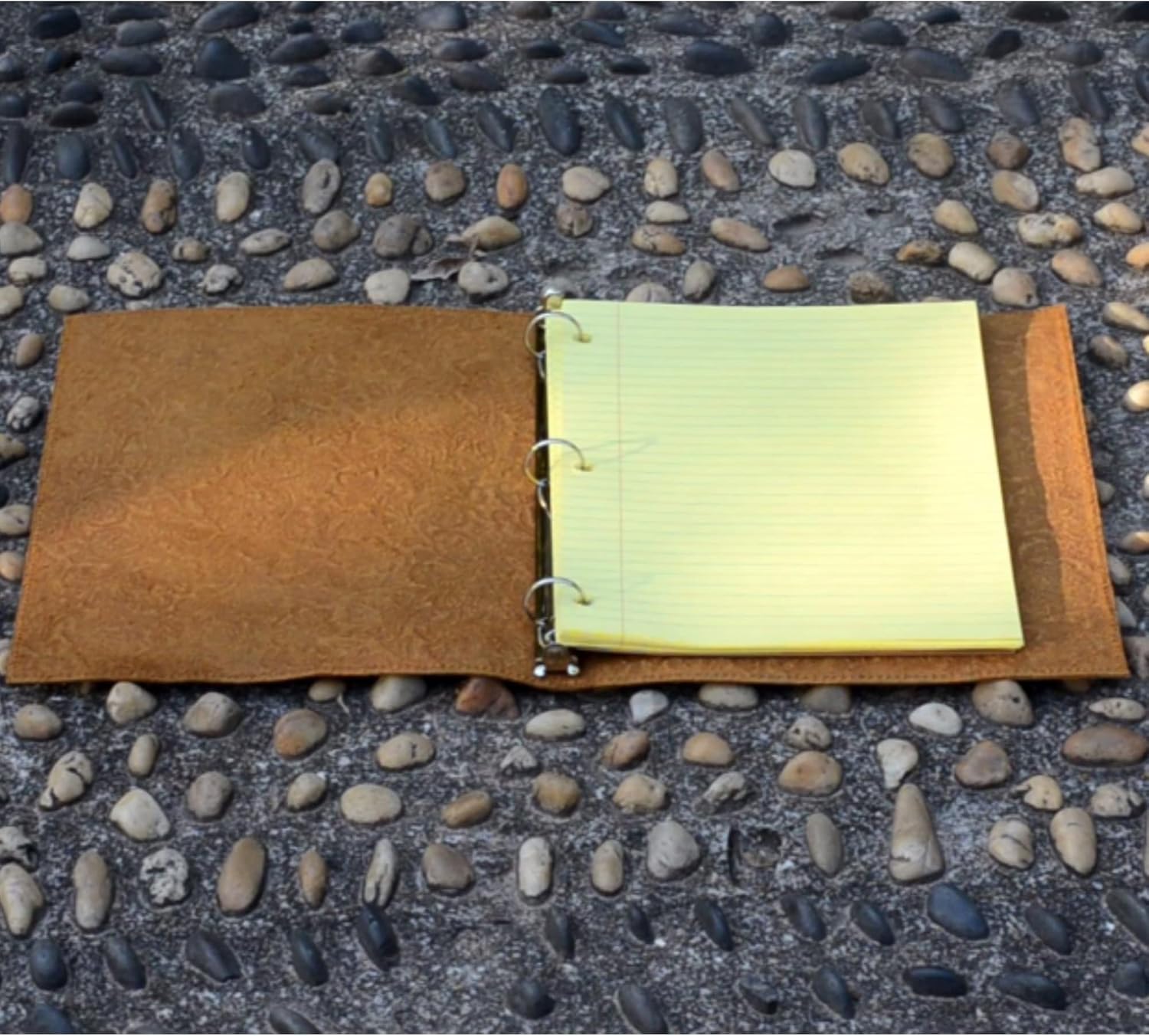 Personalized  A4  3 ring binder leather Cover   8.5  x 11  Sheets notebook cover Diary distressed leather A4 refillable journal NBA403