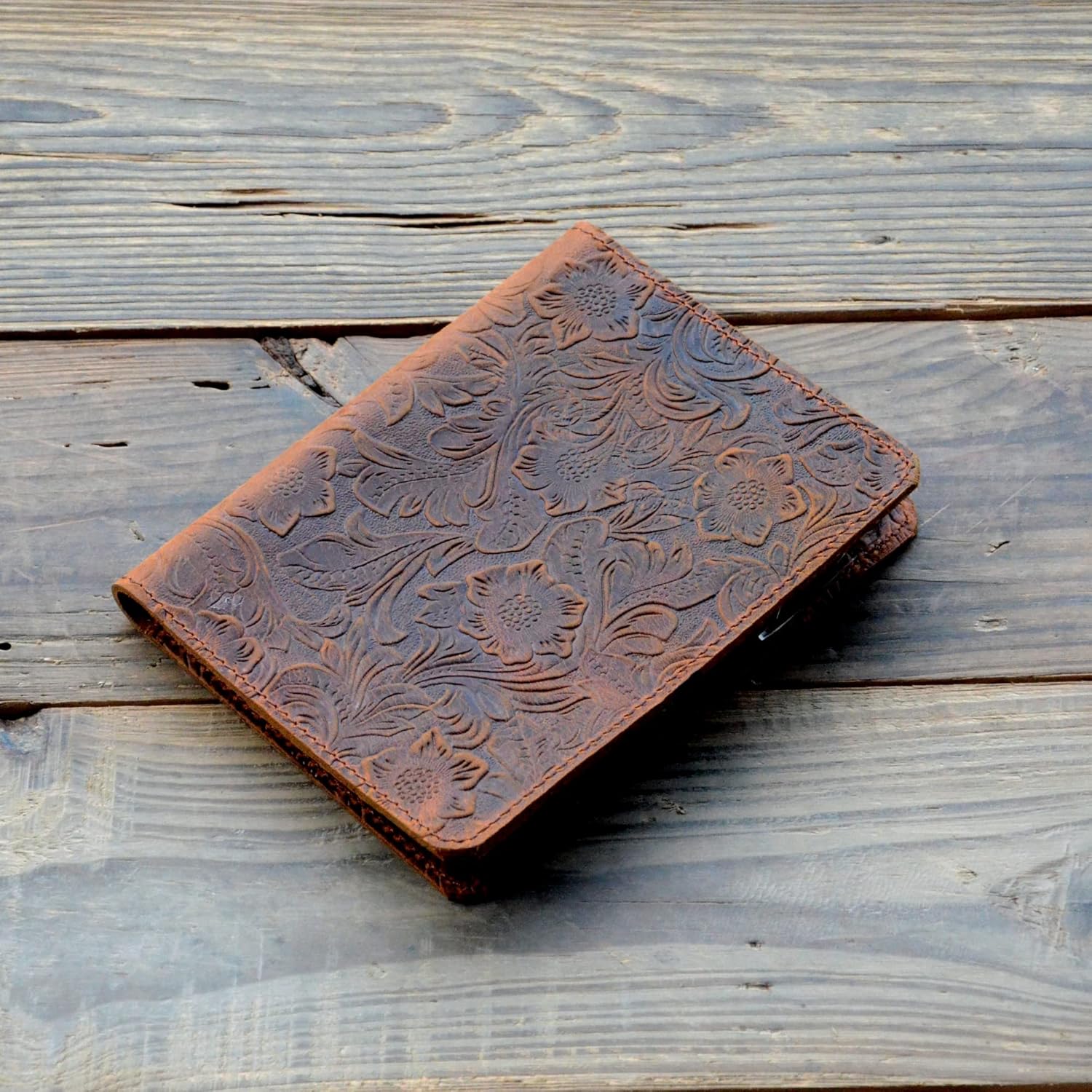 Genuine Leather Notebook Notepad Cover for Rite in the Rain 4 x 6 ,Steno Notes , Top Spiral Bound Memo Books   4  x 6