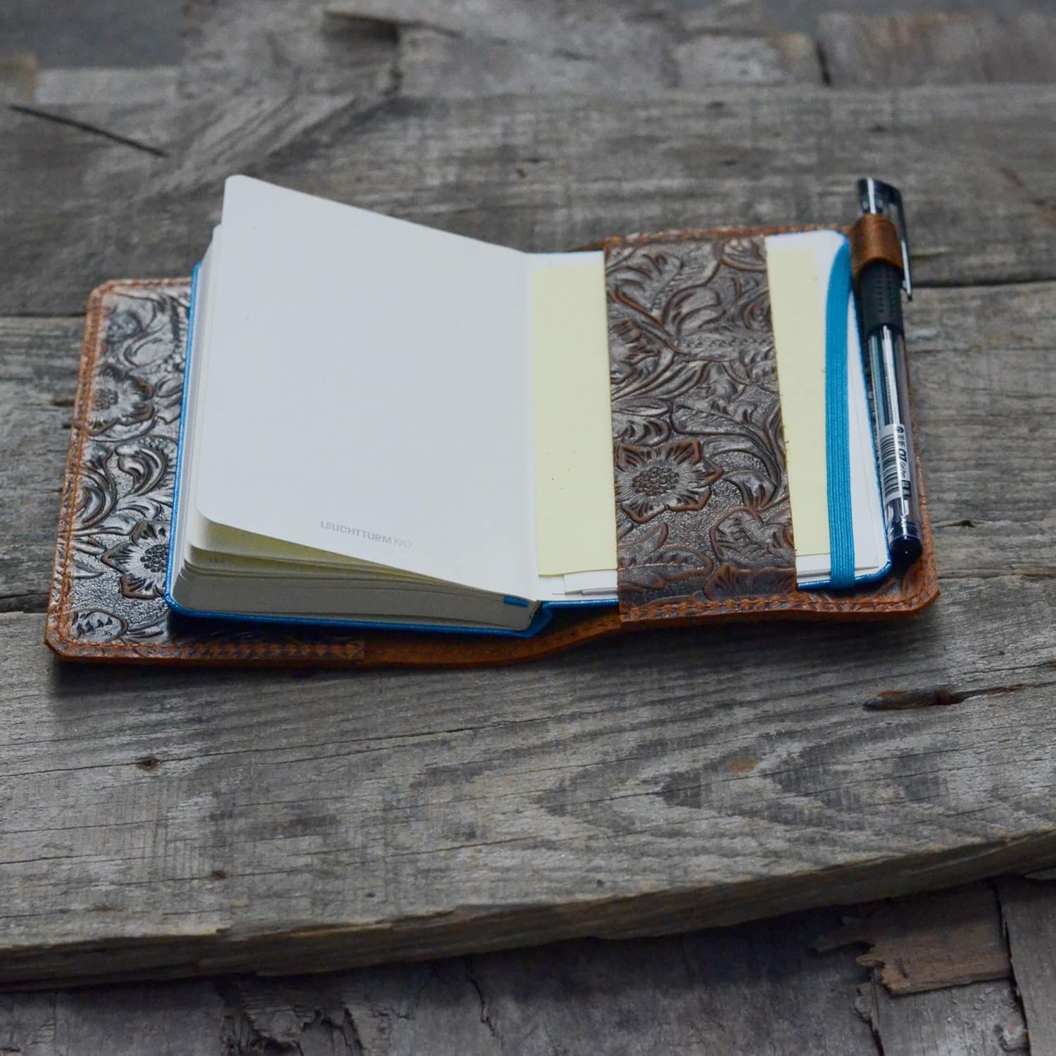 Genuine Leather Journal Notebook Cover Moleskine Pocket  for 3.5  x 5.5  A6 , Travel Leather Cover for Leuchtturm 1917 3.5  x 5.9