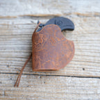 Genuine Leather Gun Holster for Bond Arms Derringer Leather  Holster Texas Defender  .357Mag/.38Spl, .45LC/.410  3  Barrel OWB Leather