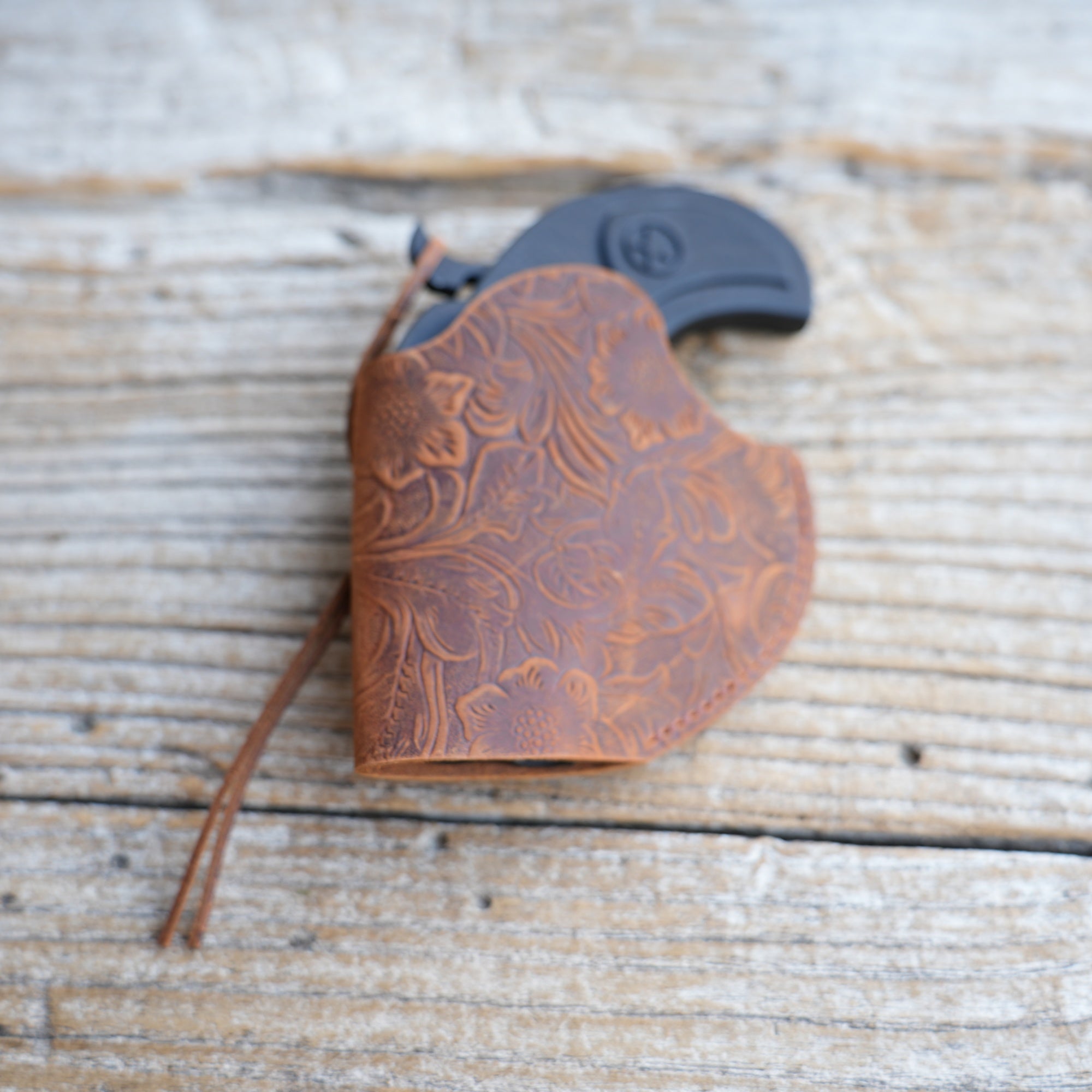 Genuine Leather Gun Holster for Bond Arms Derringer Leather  Holster Texas Defender  .357Mag/.38Spl, .45LC/.410  3  Barrel OWB Leather