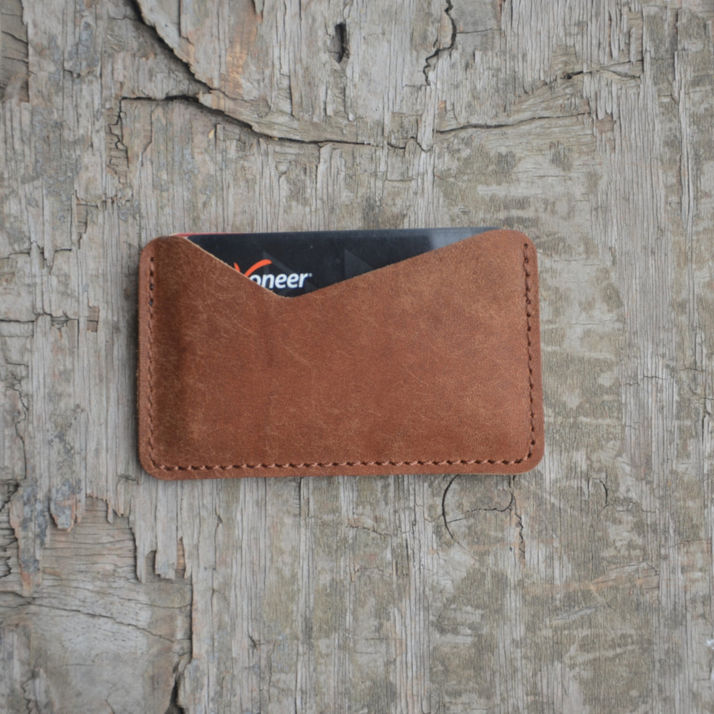 Personalized Leather Card Case, Men's Cardholder, Business Card Holder,  Mini Wallet Distressed  Genuine  Slim  Leather Card Holder