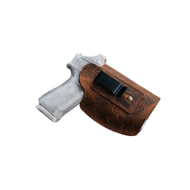 Genuine Leather Gun Holster Iwb , Owb Sig SAUER P365 AXG Macro LEGION  Sub  Tlr-7  Sig P365XL Reflex Sight Red Dot Optic Cut  Gun Holster Hover Image