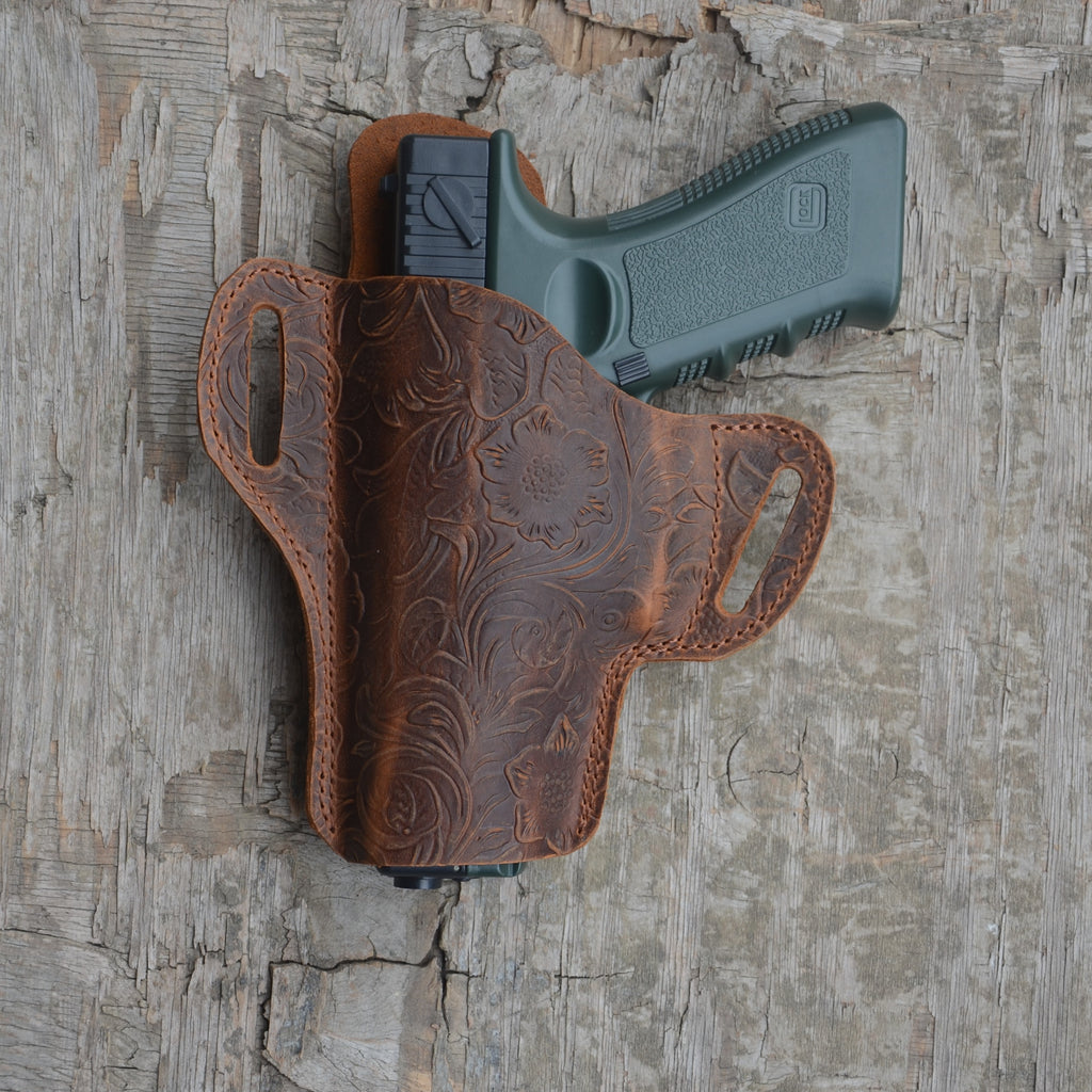 Genuine Leather Gun Holster Hunting OWB Holster ,Glock g17 g19 19x  Pocket Holster Sig Sauer P226 p320 Smith Wesson M&P 9 M2.0 9mm