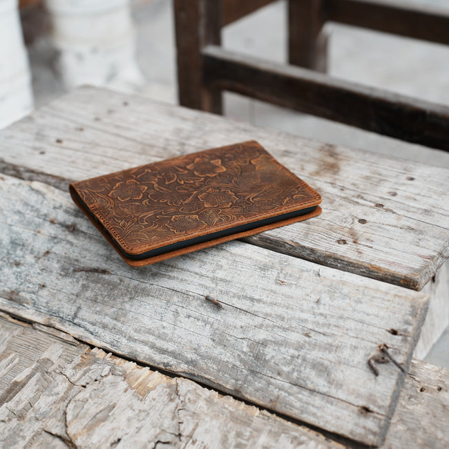 Leather Kindle Paperwhite 6 5 4  case 12th gen, 11th gen, All new Kindle  cover, Kindle Oasis case, Tooled Leather , Ebook HD8 cover Main Image