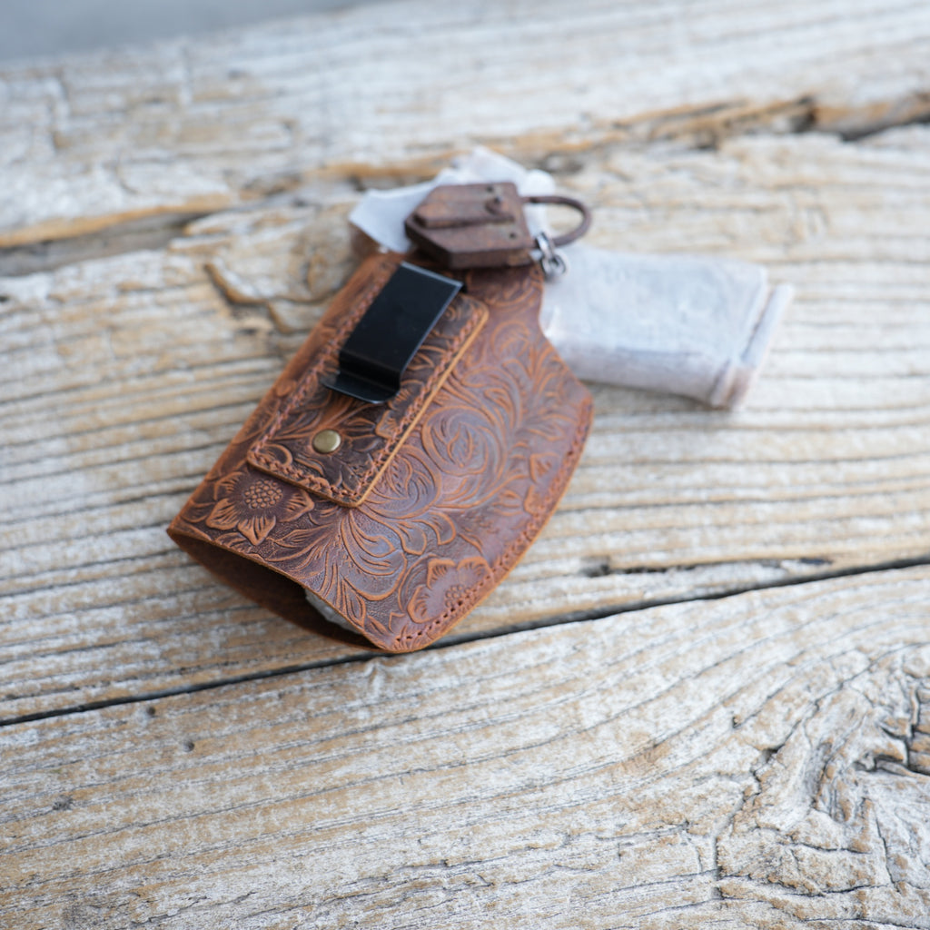 Genuine Leather Gun Holster  Gun Holster IWB , OWB   Glock 19 | G19  MOS w/ Streamlight tlr-7 Sub   Holster  Leather Gun Holster