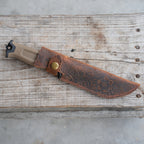 Leather Knife Sheath for  Gerber Strongarm knife   , Straight Knife Holster Knife Blade Cover Belt Sheath for Gerber  Fixed Blade Knife