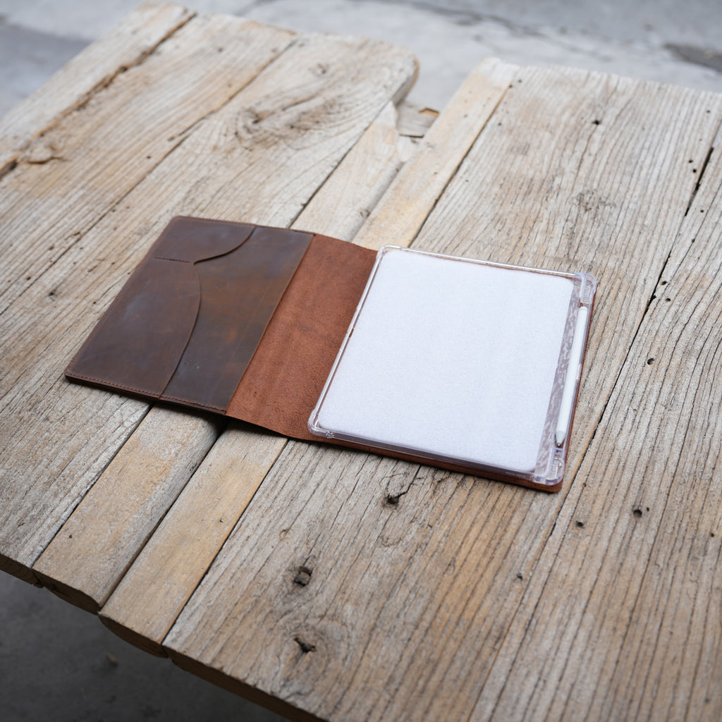 Leather Kindle Scribe Colorsoft 11" 2025 case 3th gen  Kindle Scribe 10.2" 2022/2024 cover  , Tooled Leather, Ebook cover brown