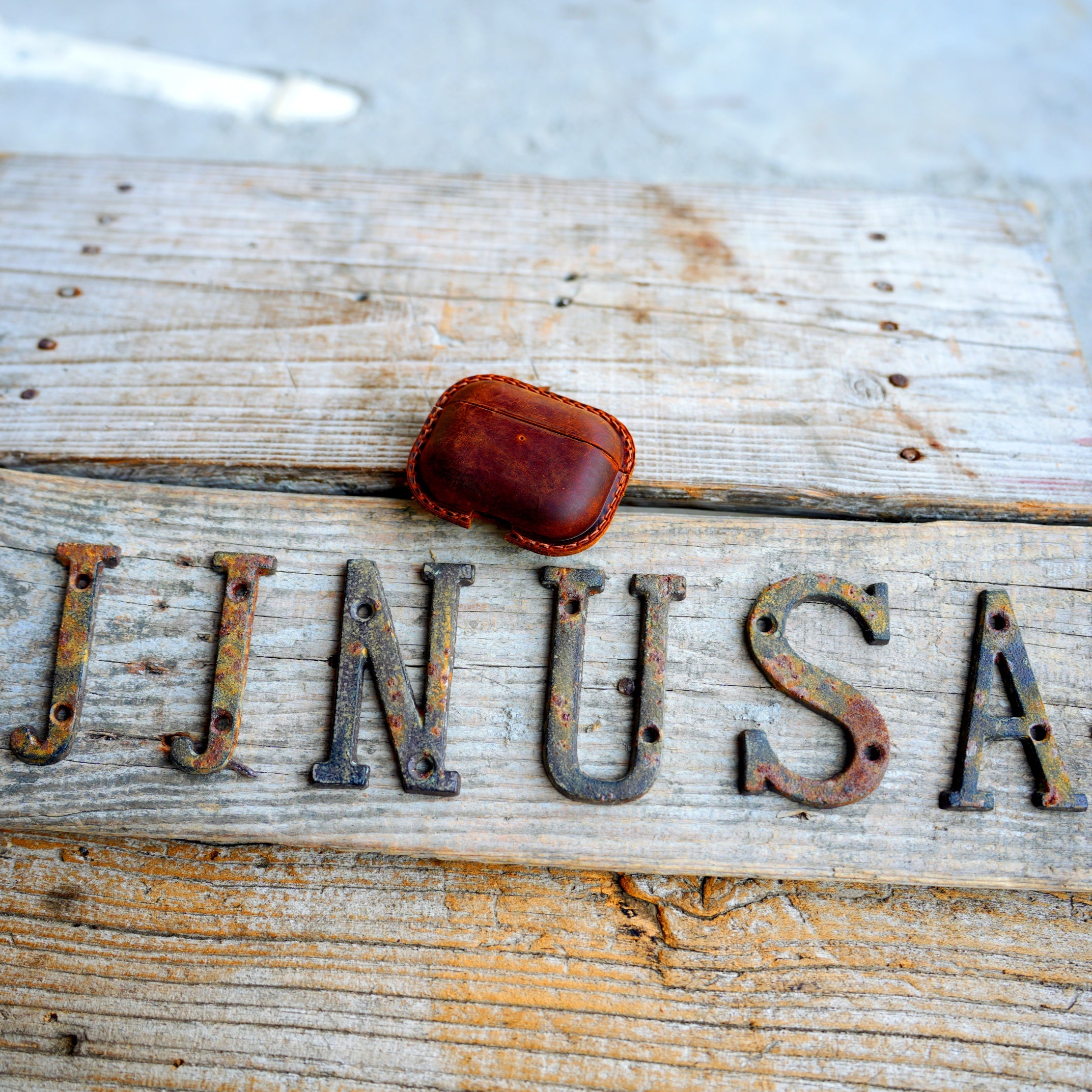 Genuine Leather Distressed Leather for AirPods Pro 3  2 1 Full Leather Case  Bluetooth wireless headphone case  MagSafe Compatible