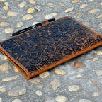 Rocketbook Cover Distresse Genuine Leather Notebook Cover for Everlast Fusion Moleskin A5 Executive 6  x 8.8  / A4 Letter Size 8.5 x 11 inch