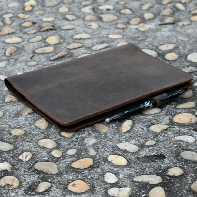 Rocketbook Flip Cover Distressed Genuine Leather Notebook for  A5 Executive 6  x 8.8    / A4 Letter 8.5  x 11  Case Main Image