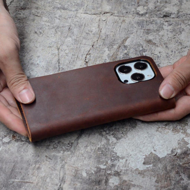 Leather Wallet iphone 17 pro max Case ,  iphone 17 air 16 pro / 16 / 16 pro 16e Case,Leather  iphone 17 pro  Leather Wallet Case Hover Image