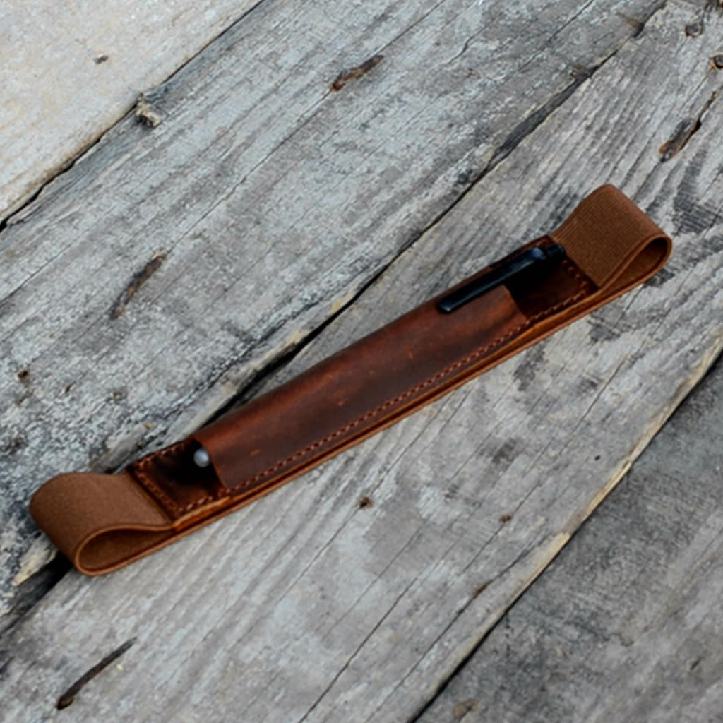 Vintage Leather Pen pouch notebook pencil case Pen Pencil holder for Moleskine large notebook A5 Leuchtturm1917 notebook medium  pen loop