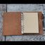 Personalized Simple A5 leather ring binder notebook cover A5  Diary Cover  Leather  distressed leather A5 refillable refill journal diary