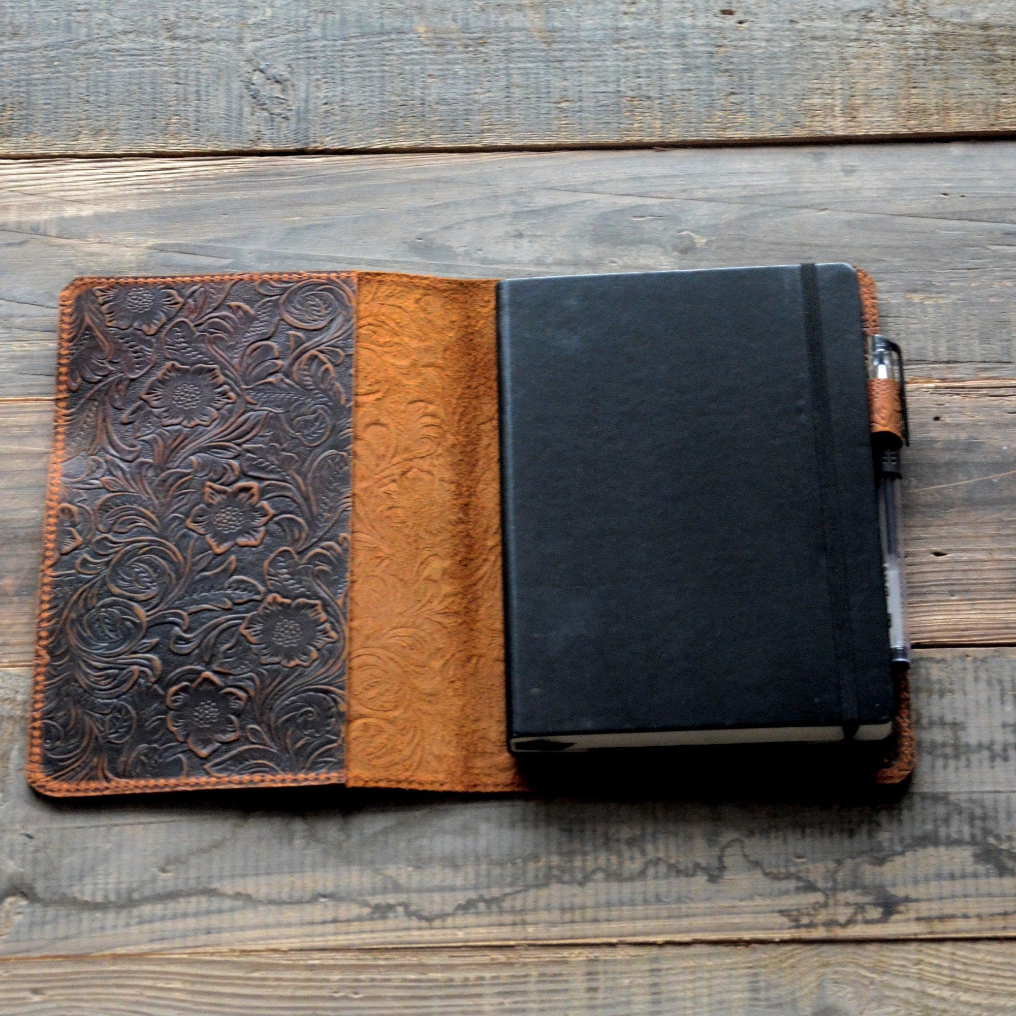 Genuine Leather Journal Notebook Cover Leuchtturm1917  Medium Hard Cover A5  5  x 8.25    Composition B5 7  x 10  Refillable Writing Diary