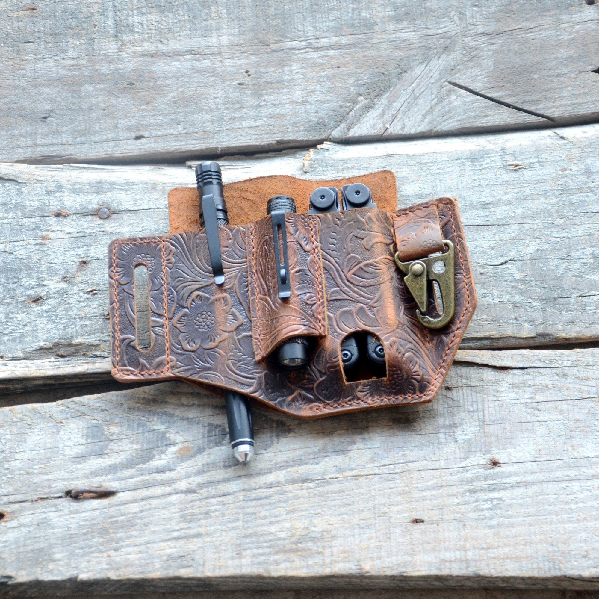 Genuine Leather Multitool Belt Sheath  Zero Tolerance ZT  0556 0350  0350TS 0545 0450CF 0450 Holder, Keychain Clip, Knives Sheath Holster