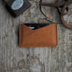 Personalized Leather Card Case, Men's Cardholder, Business Card Holder,  Mini Wallet Distressed  Genuine  Slim  Leather Card Holder