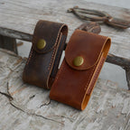 Genuine Leather for  Leatherman Wave + plus Surge EDC Flashlight Holder, Skeletool Free p4 P2 Holster Rebar Pocket , Knives Sheath Holster