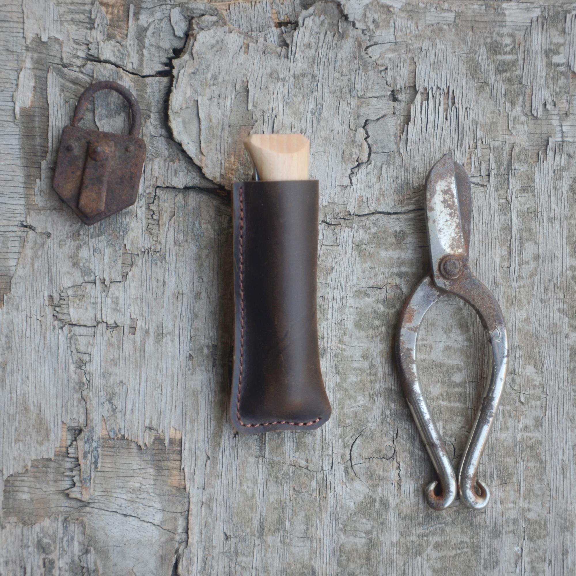 Genuine Leather Belt, OPINEL Leather Sheath 06 07 08 09 10 Leather Knives Sheath Holster - sheath only