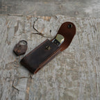 Genuine Leather for Vertical and Horizontal Knife Buck 110 Sheath Folding Pocket  , Knives Sheath Holster  Buck 112