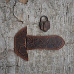 leather pot holder SET of 2  leather skillet handle cover case for Lodge cast   Iron Leather Handle  Cover Skillet Handle Cover